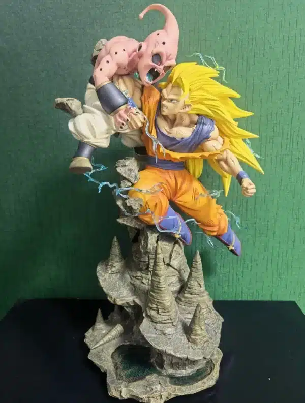 Dragon Ball Ryu Studio Goku SSJ3 vs Kid Buu Licensed Resin Statue 1