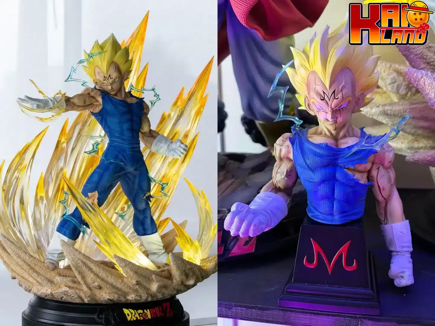 Dragon Ball KDC Majin Vegeta vs Buu Resin Statue