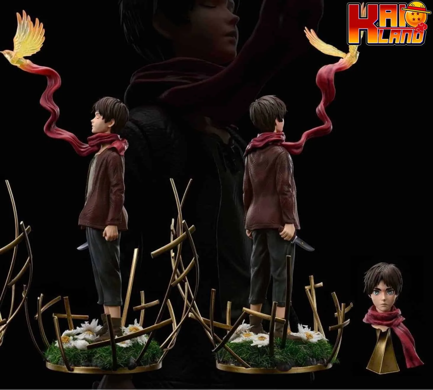 Attack On Titan Typical Scene Studio Kid Eren Resin Statue