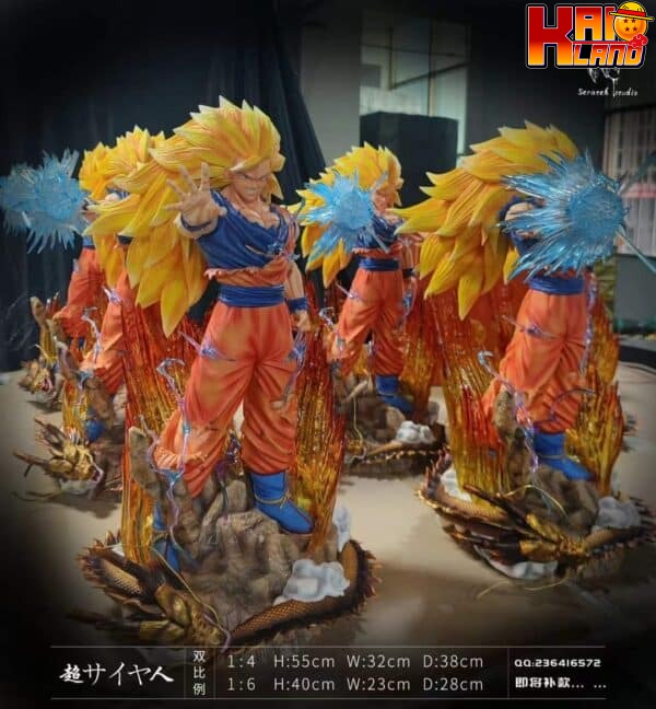 Dragon Ball Scratch Studio Goku SSJ3 Resin Statue 1