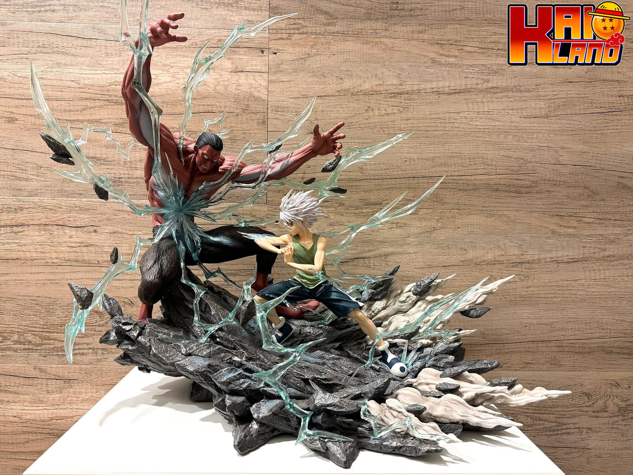 Hunter X Hunter Hunter fan studio Killua Zoldyck VS Menthuthuyoupi Resin Statue