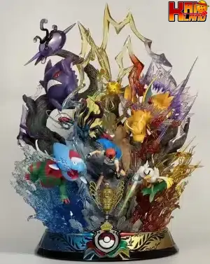 Pokemon Pc House Studio Ash Ketchum Resin Statue