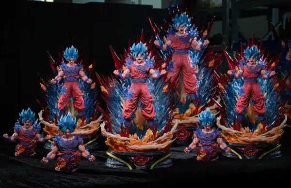 Dragon Ball Deyin Studio Goku Blue Kaioken Resin Statue 1