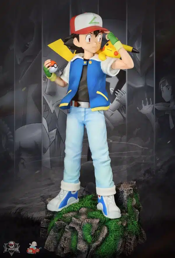 Pokemon IP Museum Ash Ketchum Resin Statue