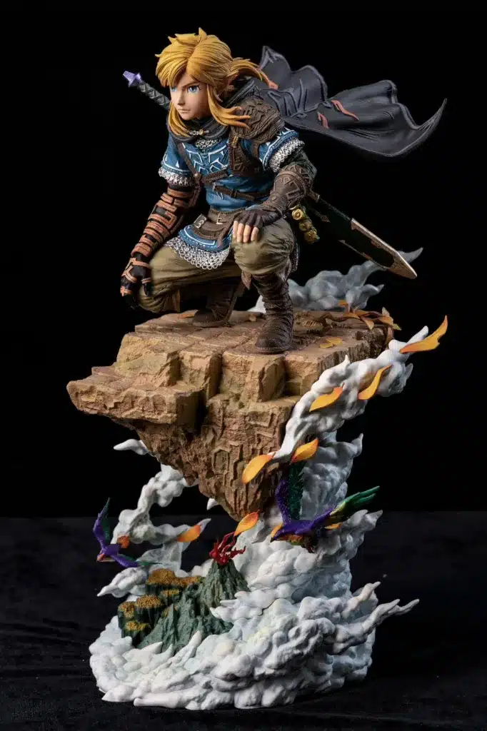 ゼルダの伝説 hunter fan-STUDIO リンク フィギュア The Legend Of Zelda Hero Belief X Hunter Fan Studio Link