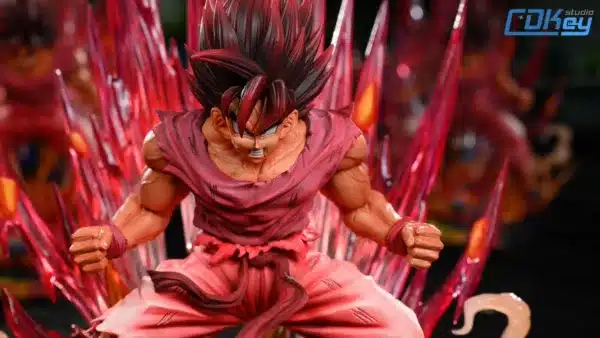 Dragon Ball Kingdom Studio Goku Kaioken Resin Statue 3