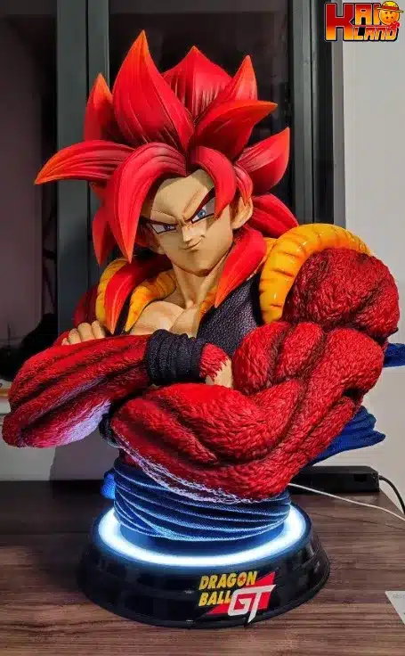 thumbnail image 2 of Banpresto Dragon Ball GT Ultimate Fusion Big Bang Kamehameha Super Saiyan 4 Gogeta Figure Red - US 2 of 9