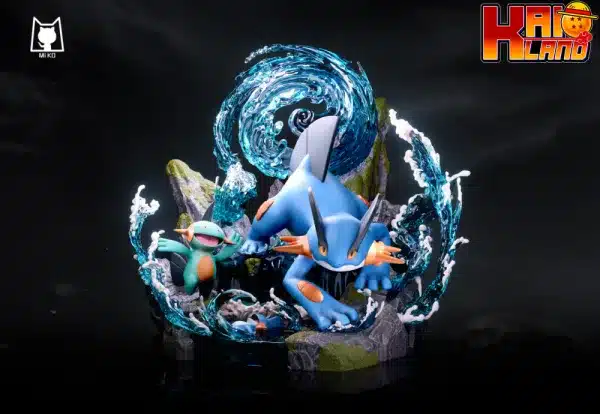 Pokemon Miko Studio Swampert Evolution Resin Statue 2