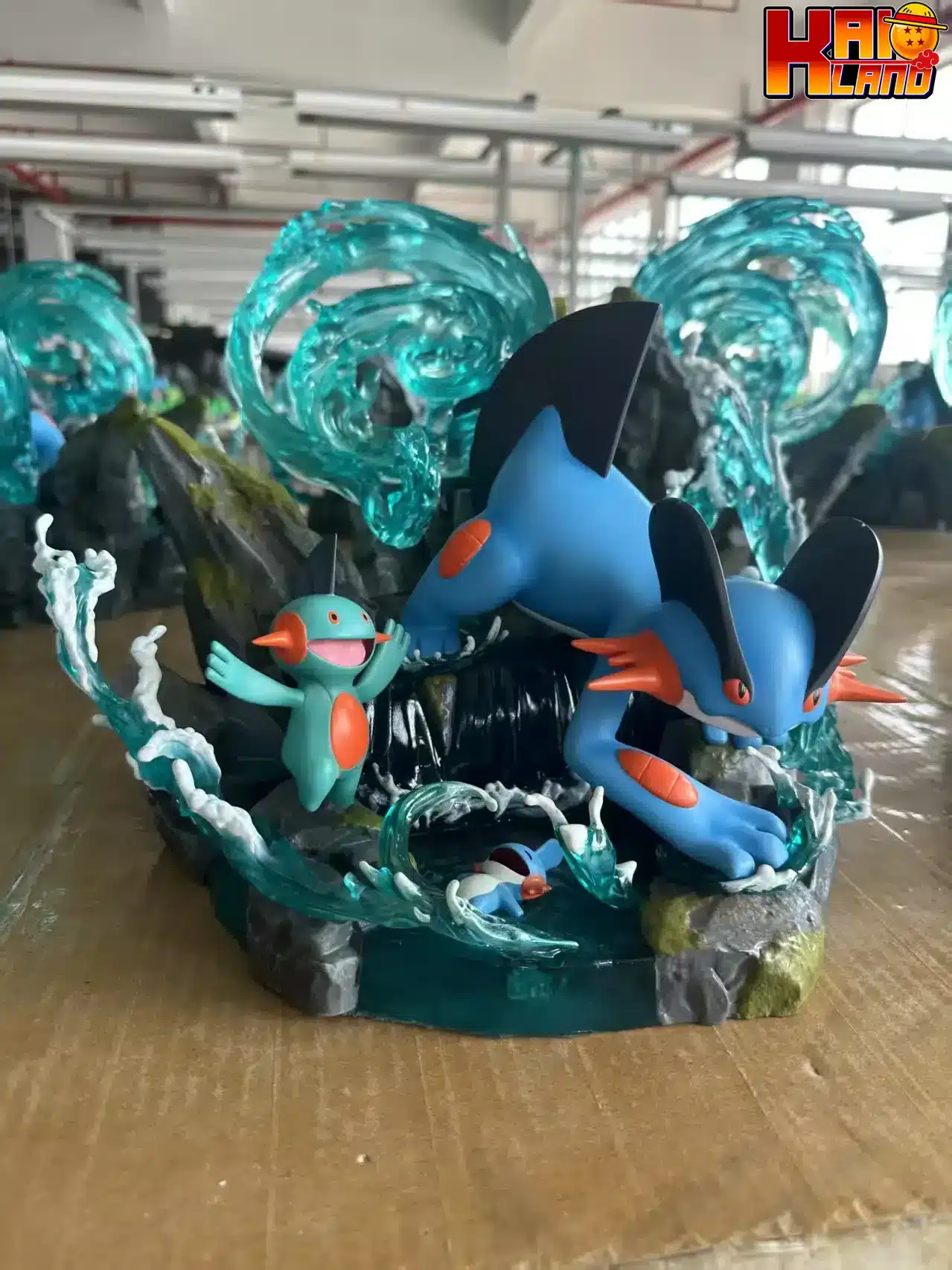 Pokemon Miko Studio Swampert Evolution Resin Statue
