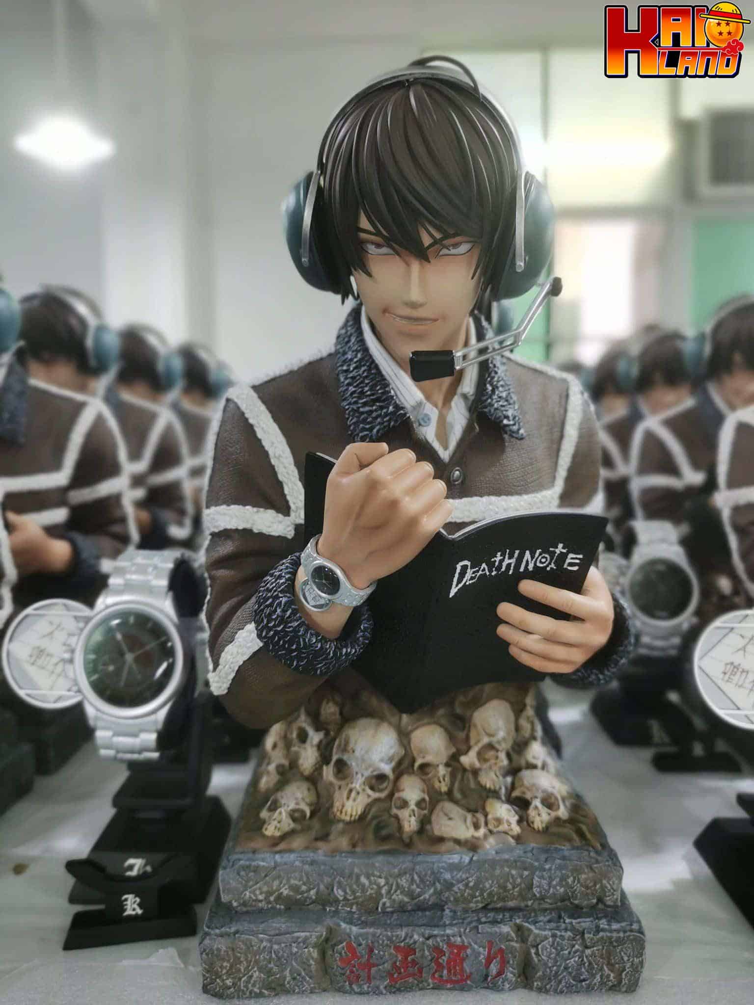 Death Note Rising Waves Studio Light Yagami Bust Statue Death Note Resin Statue