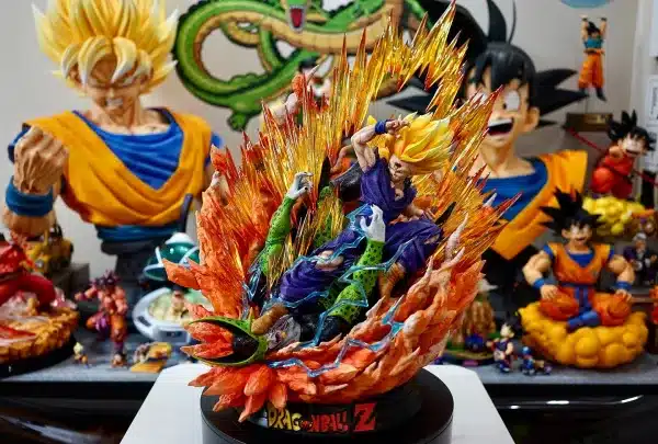 Dragon Ball Comic Hero Studio Gohan Vs Cell Resin Statue