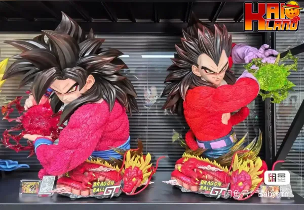 Dragon Ball KDC Goku Vegeta SSJ4 Bust Resin Statue