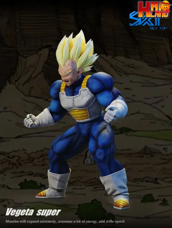 Dragon Ball Sky Top Studio Muscle Vegeta Resin Statue 2