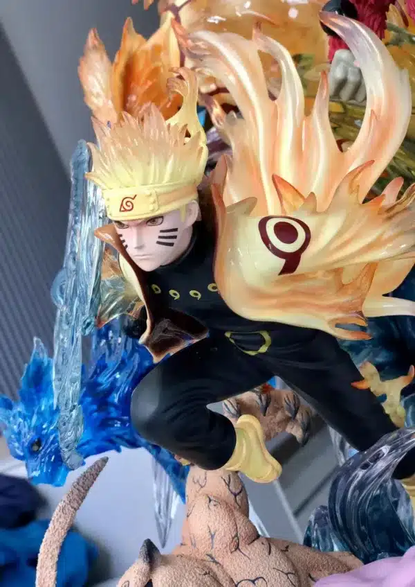 Naruto UTS Studio Naruto Nine Tails Chakra Mode Resin Statue 6