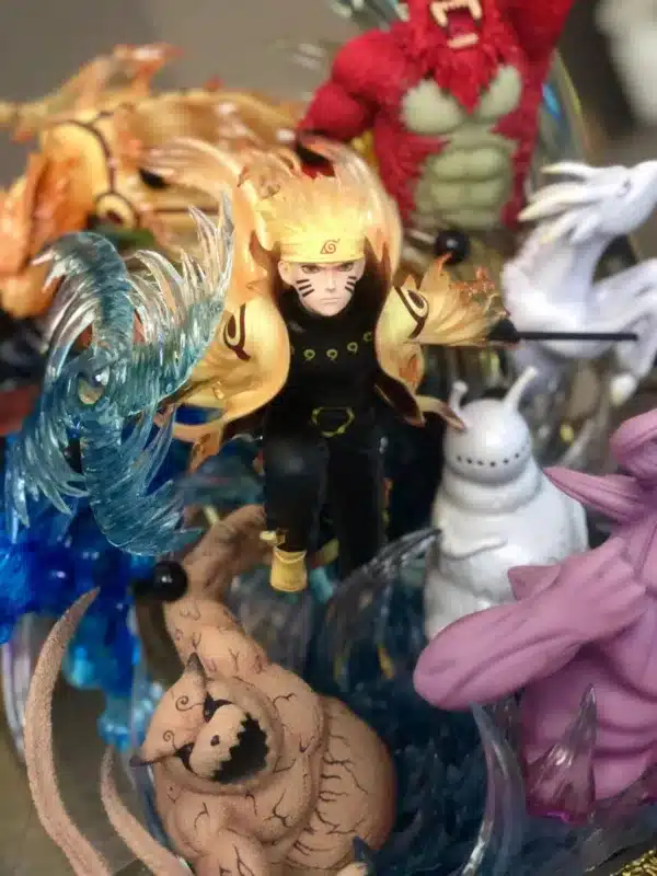 Naruto UTS Studio Naruto Nine Tails Chakra Mode Resin Statue 7