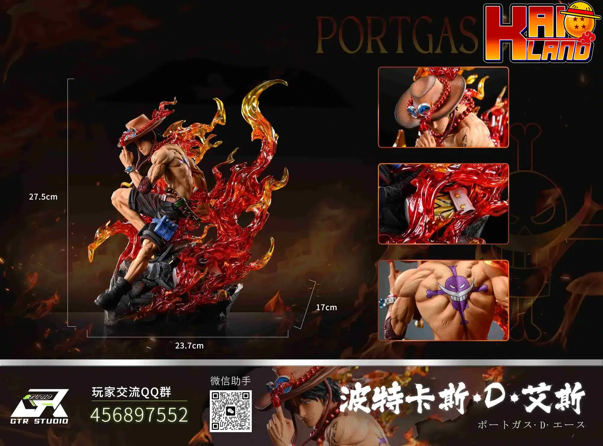 One Piece GTR Studio Ace Resin Statue