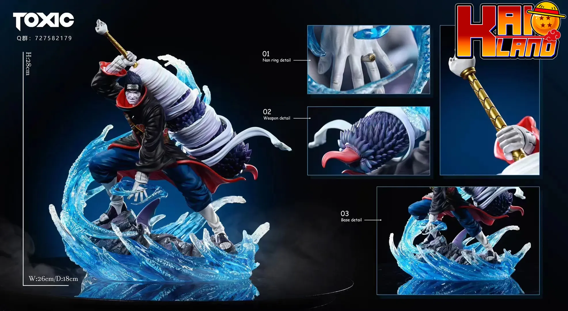 Naruto Toxic Studio Kisame Resin Statue