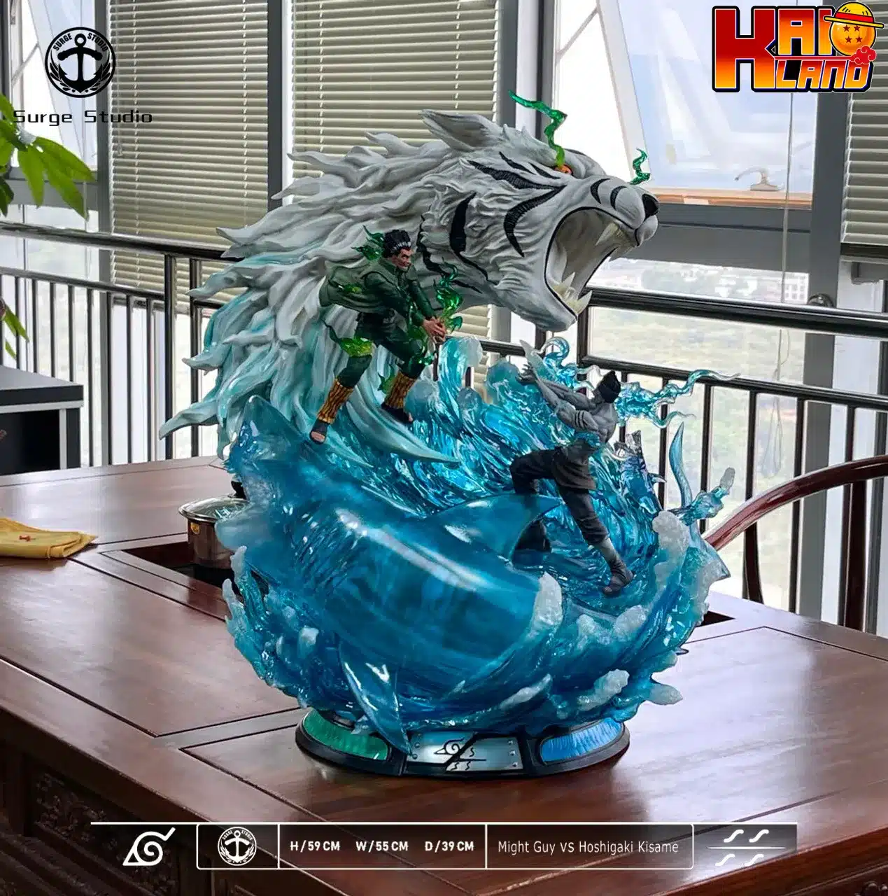 Naruto Surge Studio Kisame vs Might Guy Resin Statue
