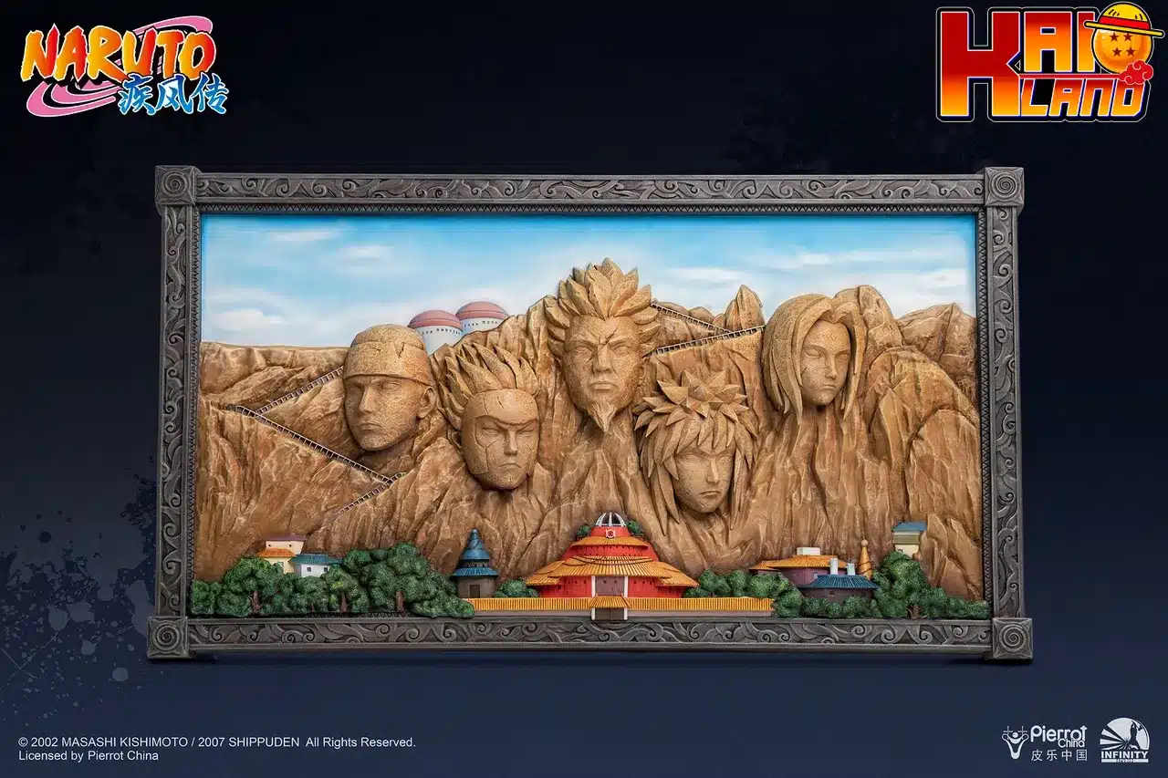 Naruto Infinity Studio Rock Wall of Hokages Licensed Resin Statue