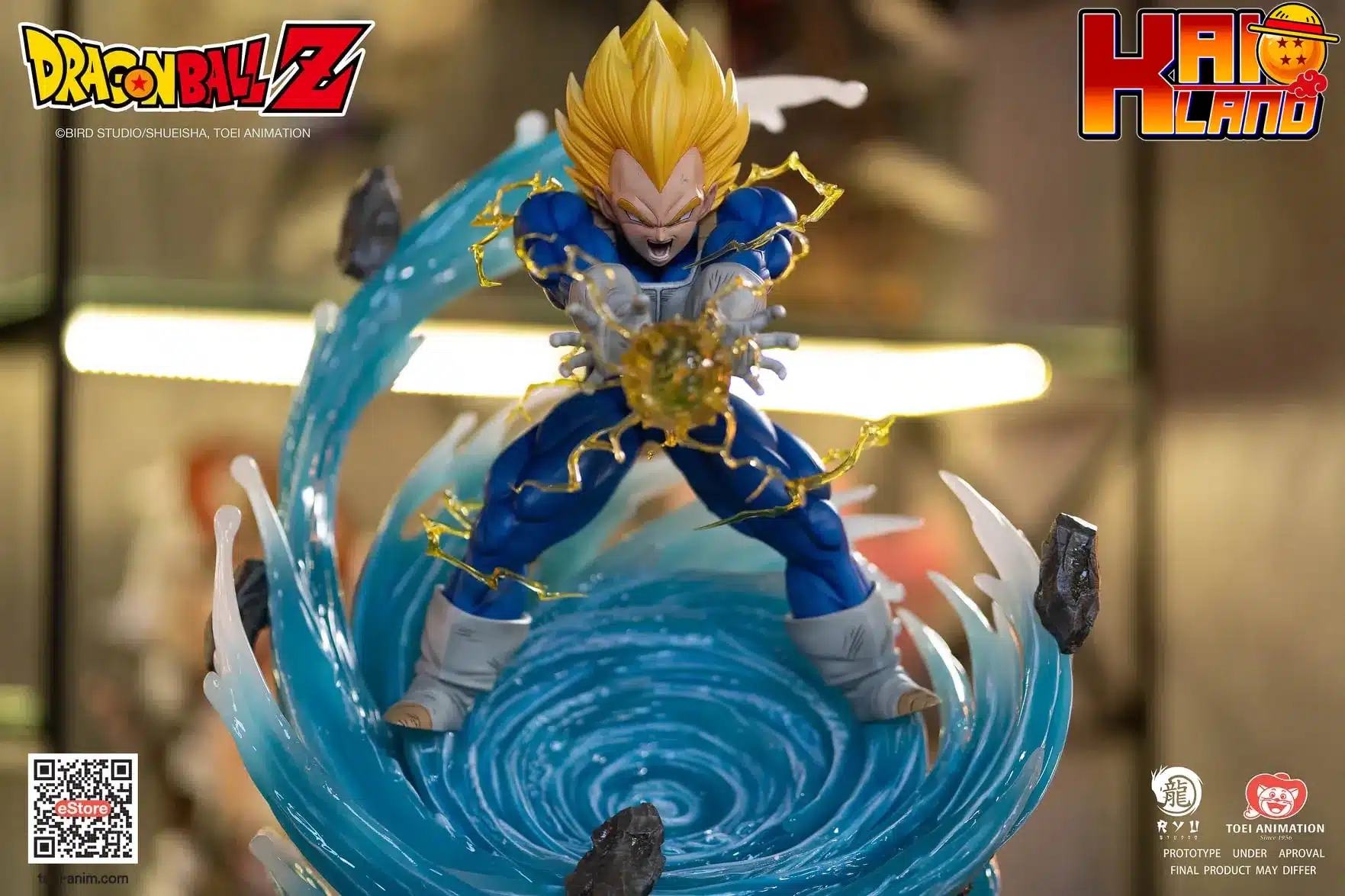 Dragon Ball Ryu Studio Vegeta Final Flash Licensed Resin Statue