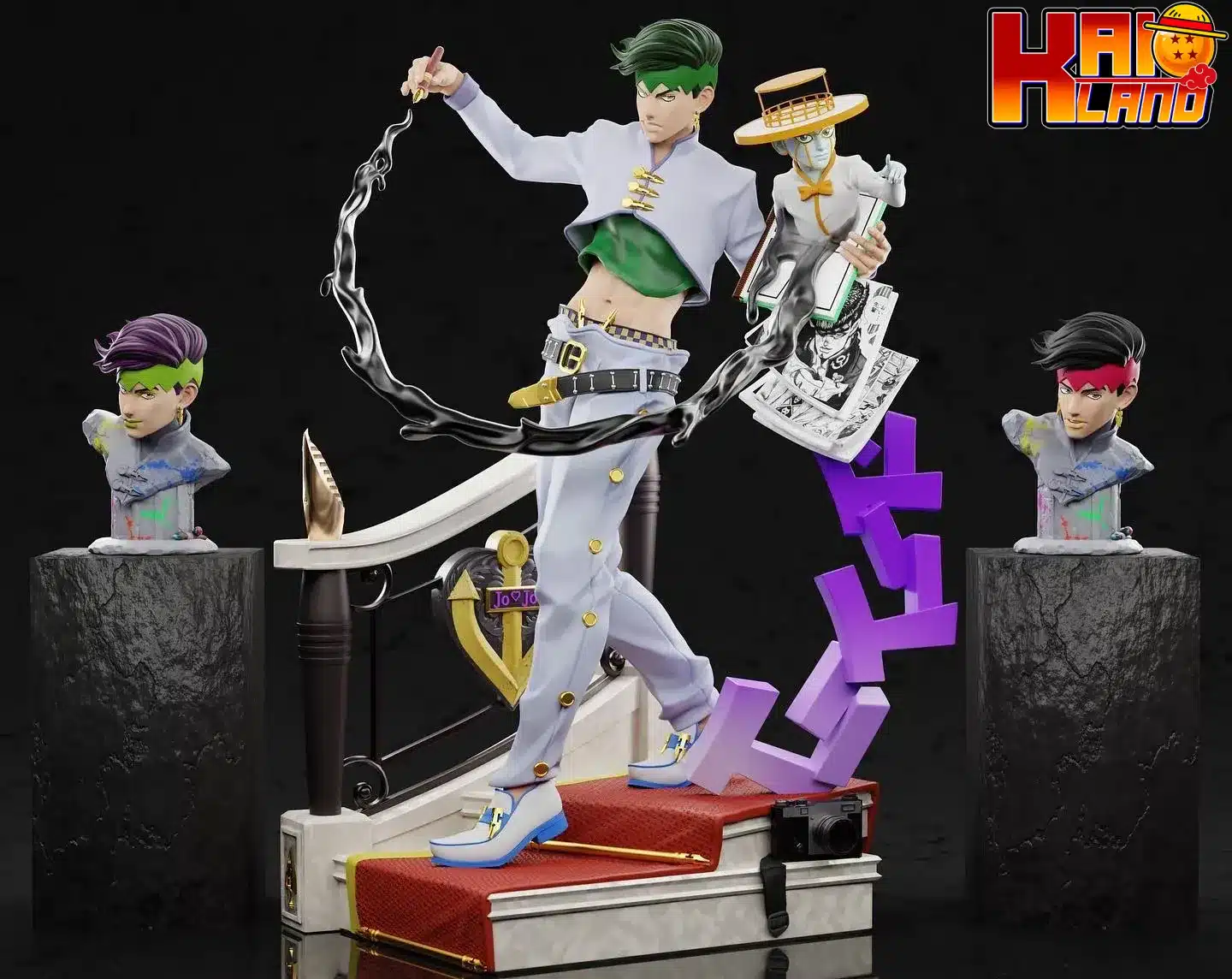 JoJo's Bizarre Adventure Player 1 Kishibe Rohan and Heaven’s Door Resin Statue