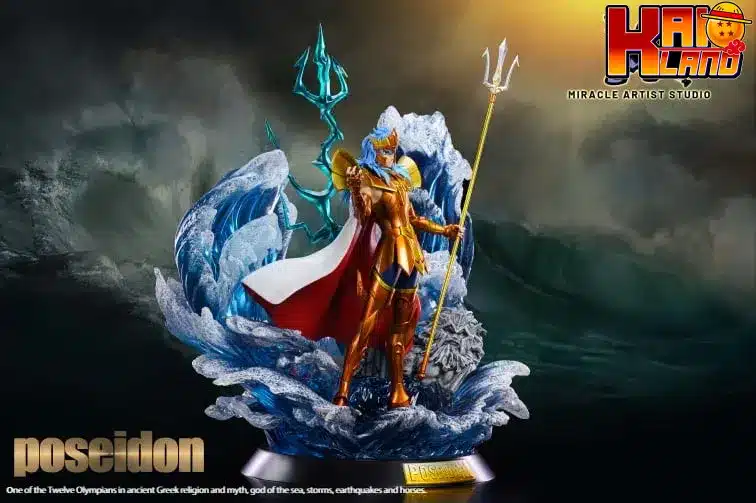 Saint Seiya Miracle Art Poseidon Resin Statue - Kaioland