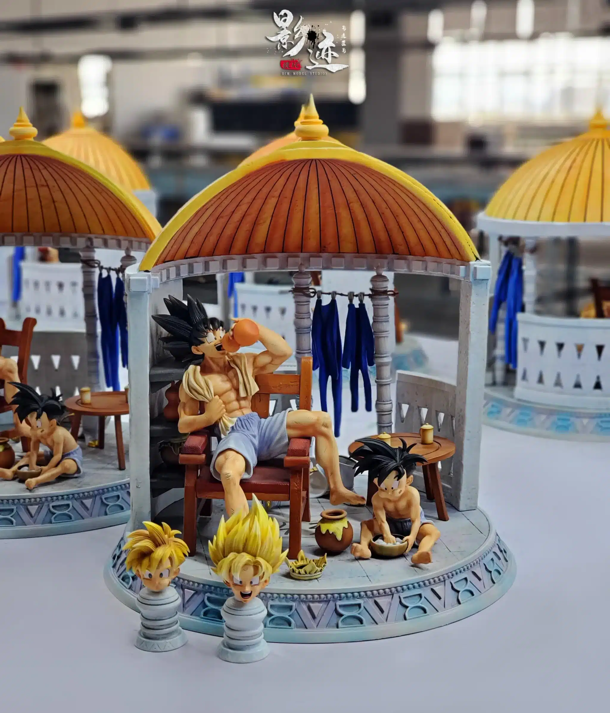 Dragon Ball DIM Studio Goku Gohan Palace Resin Statue