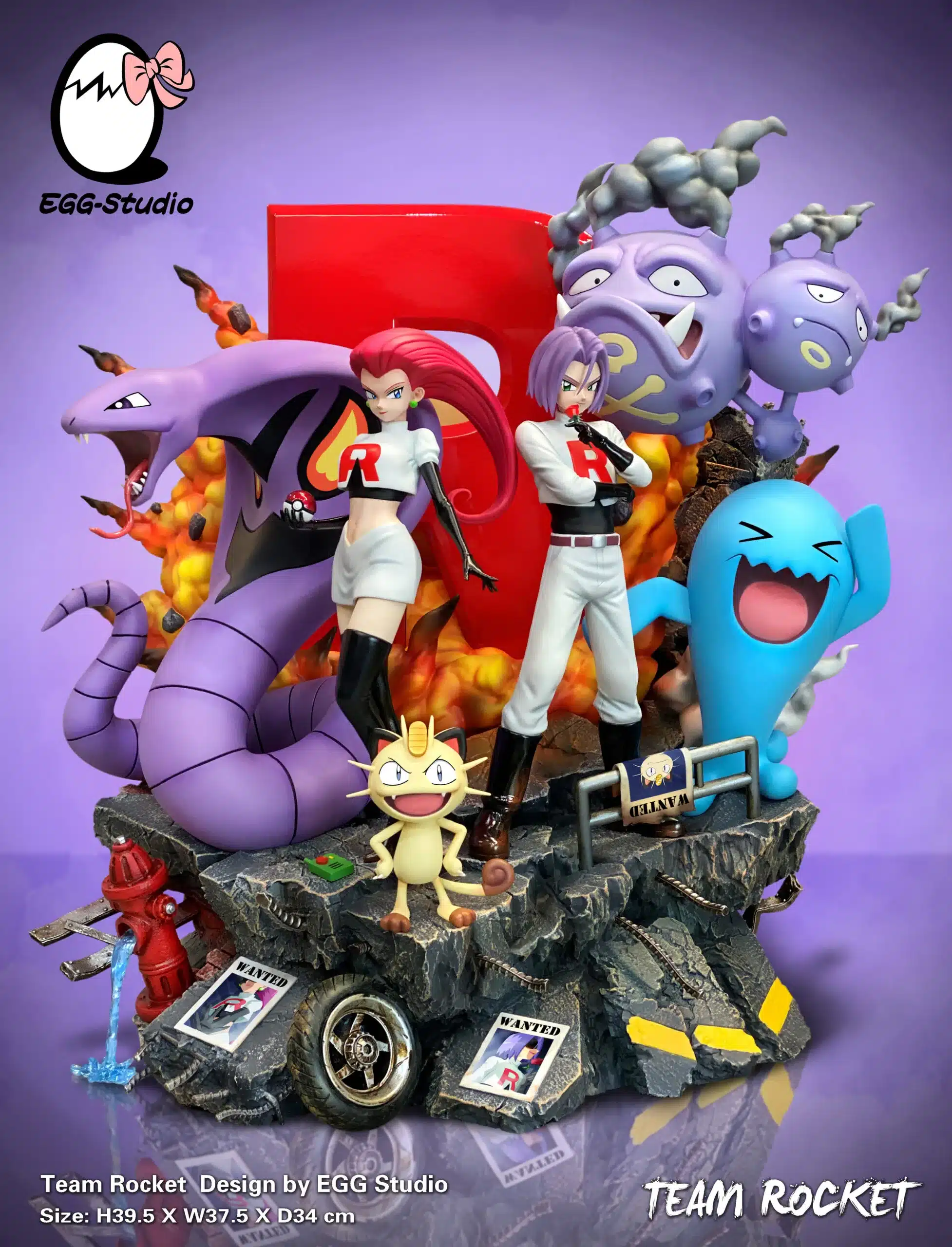Pokemon EGG Studio Champion Ash Ketchum Resin Statue - Kaioland