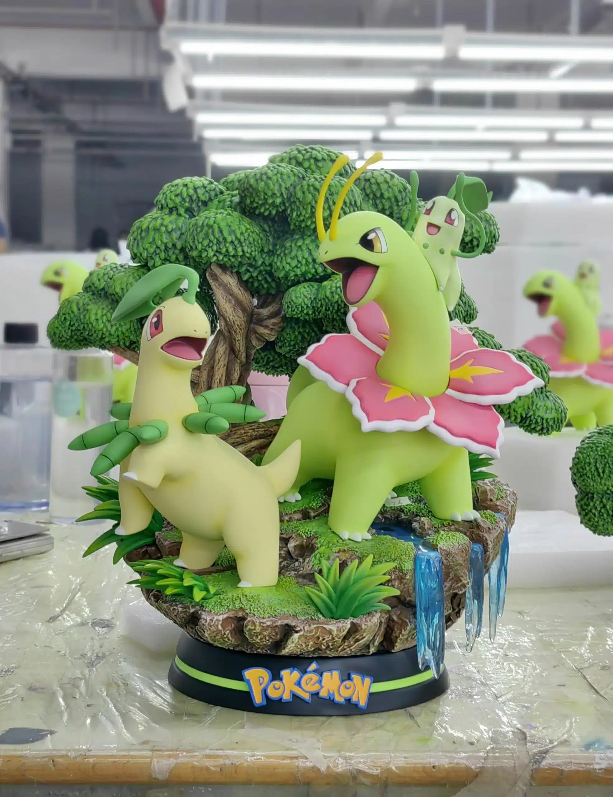 Pokemon EGG Studio Meganium Evolution Resin Statue