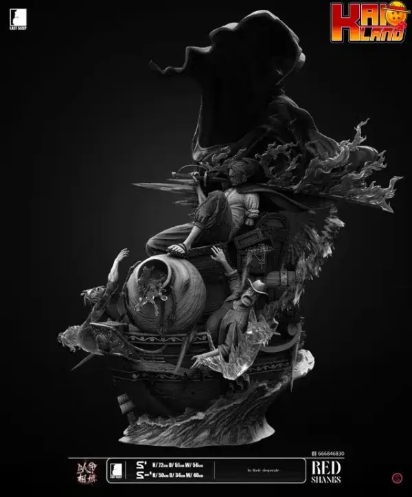 One Piece Last Sleep Shanks Red Hair Resin Statue - Kaioland