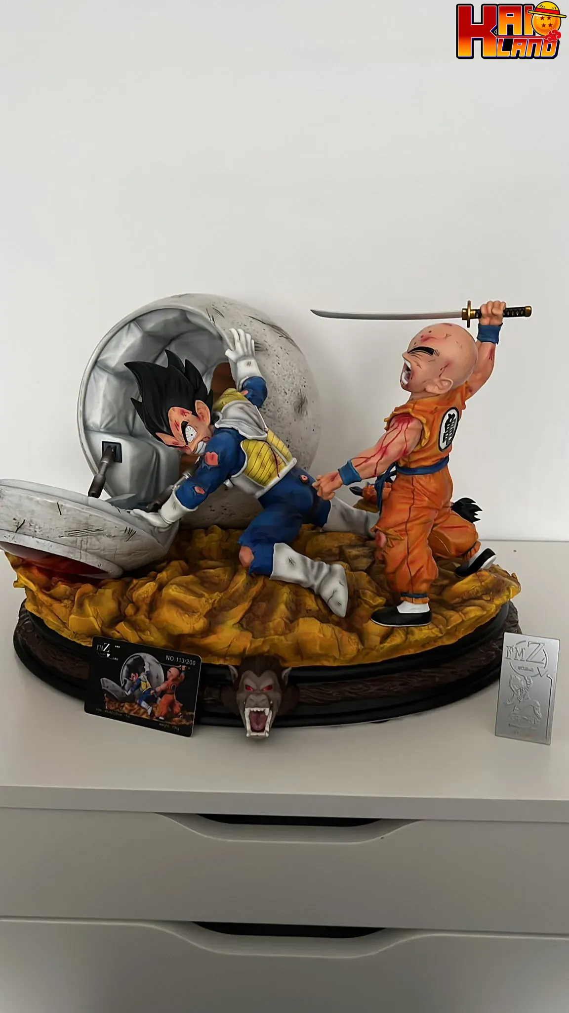 Dragon Ball FMZ Studio Vegeta Escaping Earth Resin Statue