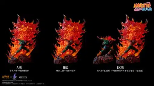 Naruto Pickstar Studio Licensed Might Guy Resin Statue