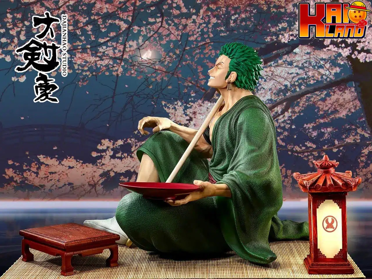 One Piece Di Tai She Zoro Sitting Resin Statue