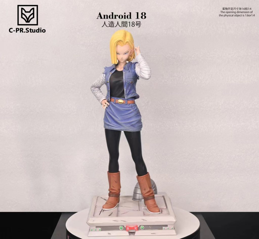 DRAGON BALL Z Android 18 1/4 Resin Scale Statue GK Figurine Pink Butterfly St... EUR 979,48 - FR