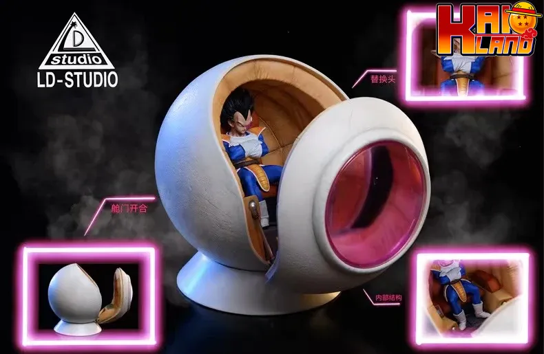 Dragon Ball LD Studio Vegeta Spacecraft Resin Statue