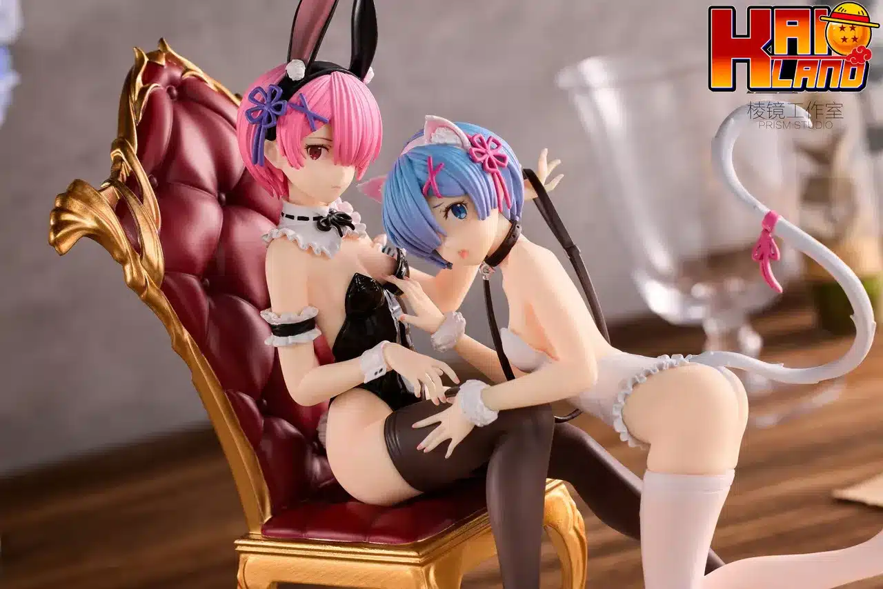 Zero kara Hajimeru Isekai Seikatsu Prism Studio Rem x Ram Resin Statue