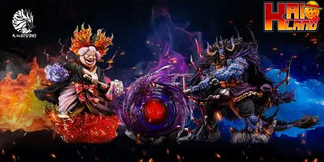 One Piece TianJi Studio Kaido X Big Mom Resin Statue