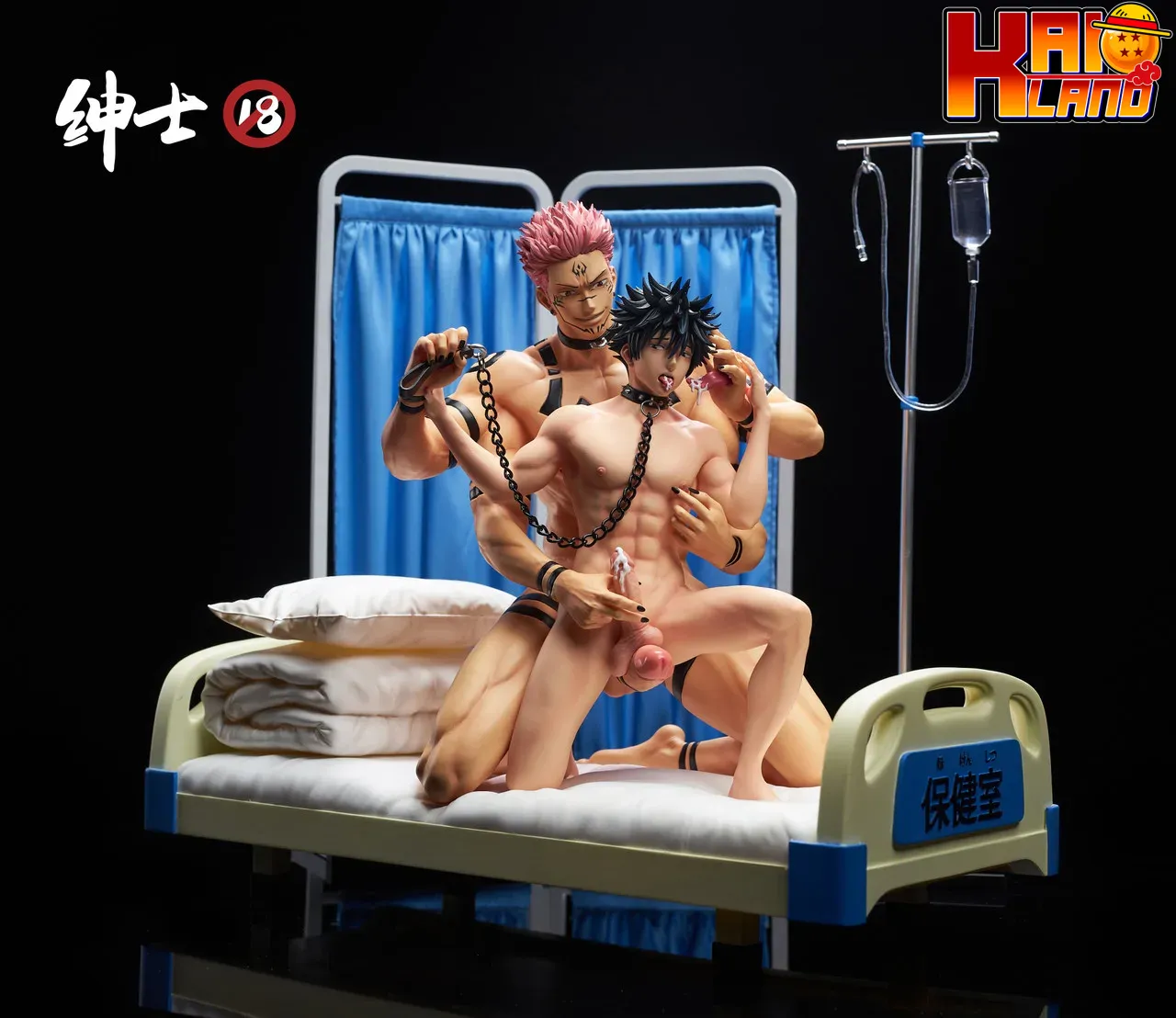 Jujutsu Kaisen Gentleman 18 Ryomen Sukuna x Fushiguro Megumi Resin Statue