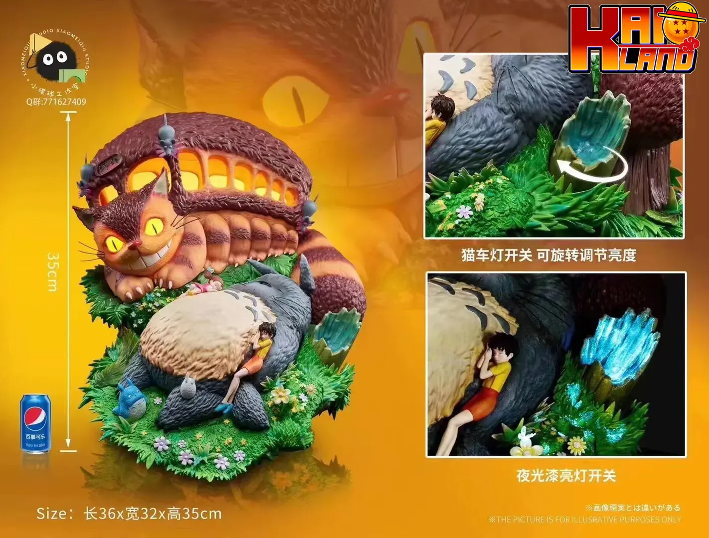 My Neighbor Totoro Block Studio Totoro Resin Statue