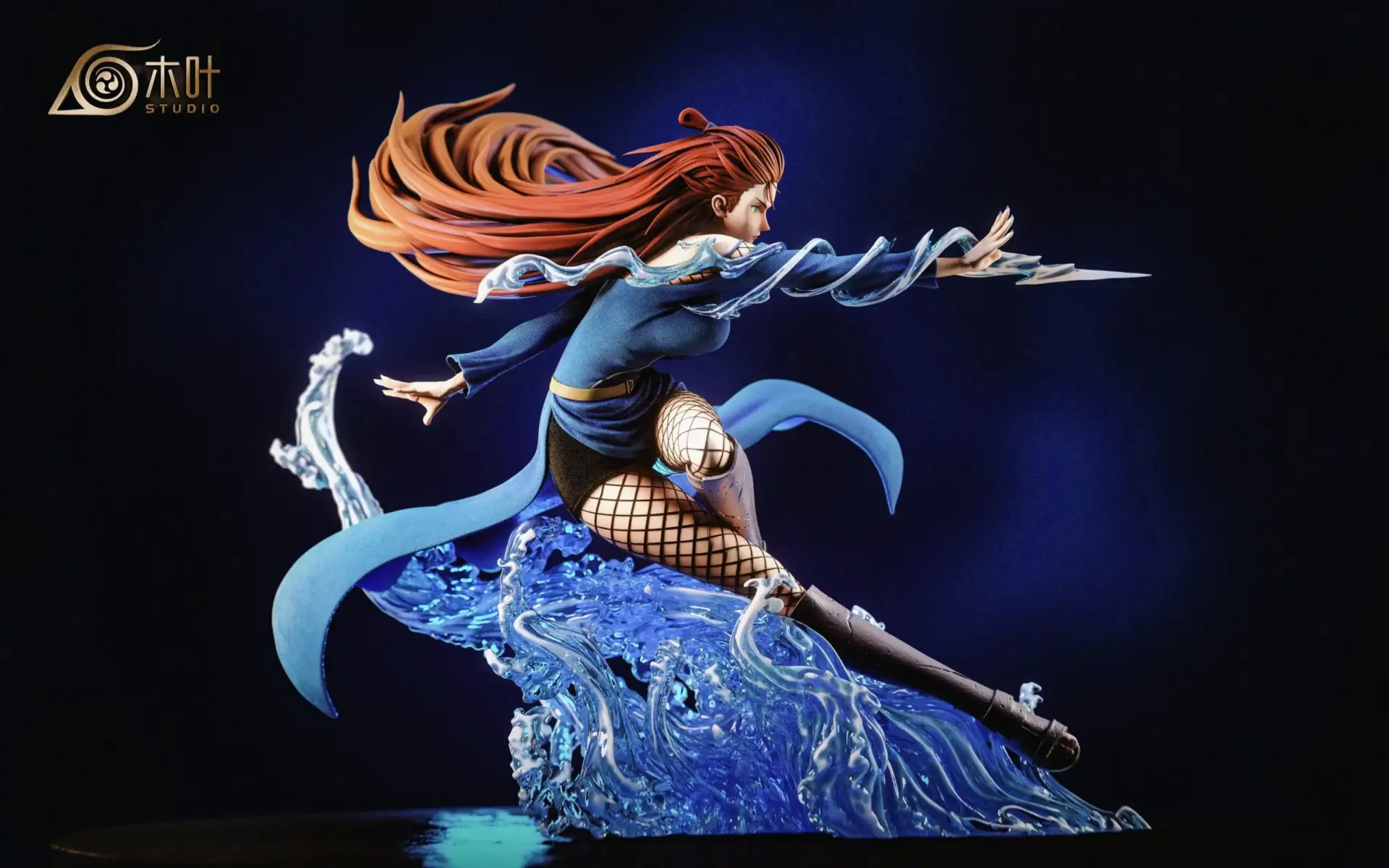 Naruto Konoha Studio Terumi Mei Resin Statue
