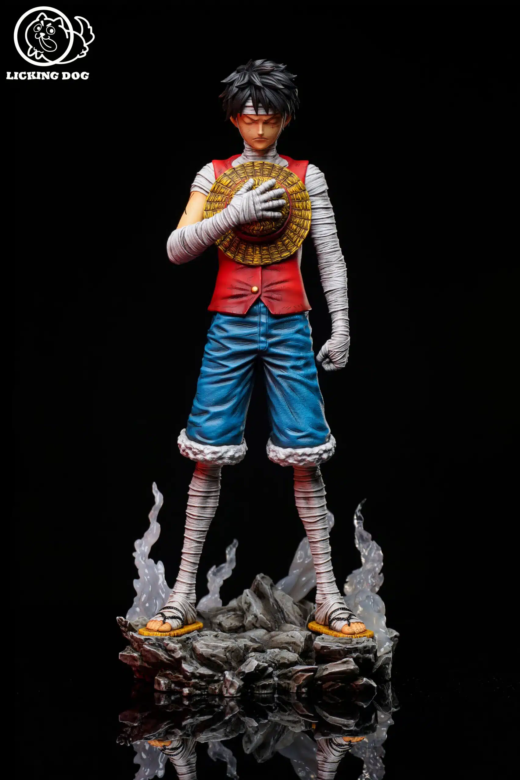 One Piece Licking Dog Studio Resin Statue