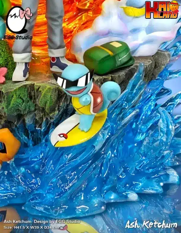 ポケモン EGG スタジオ チームサトシ 樹脂製スタチュー