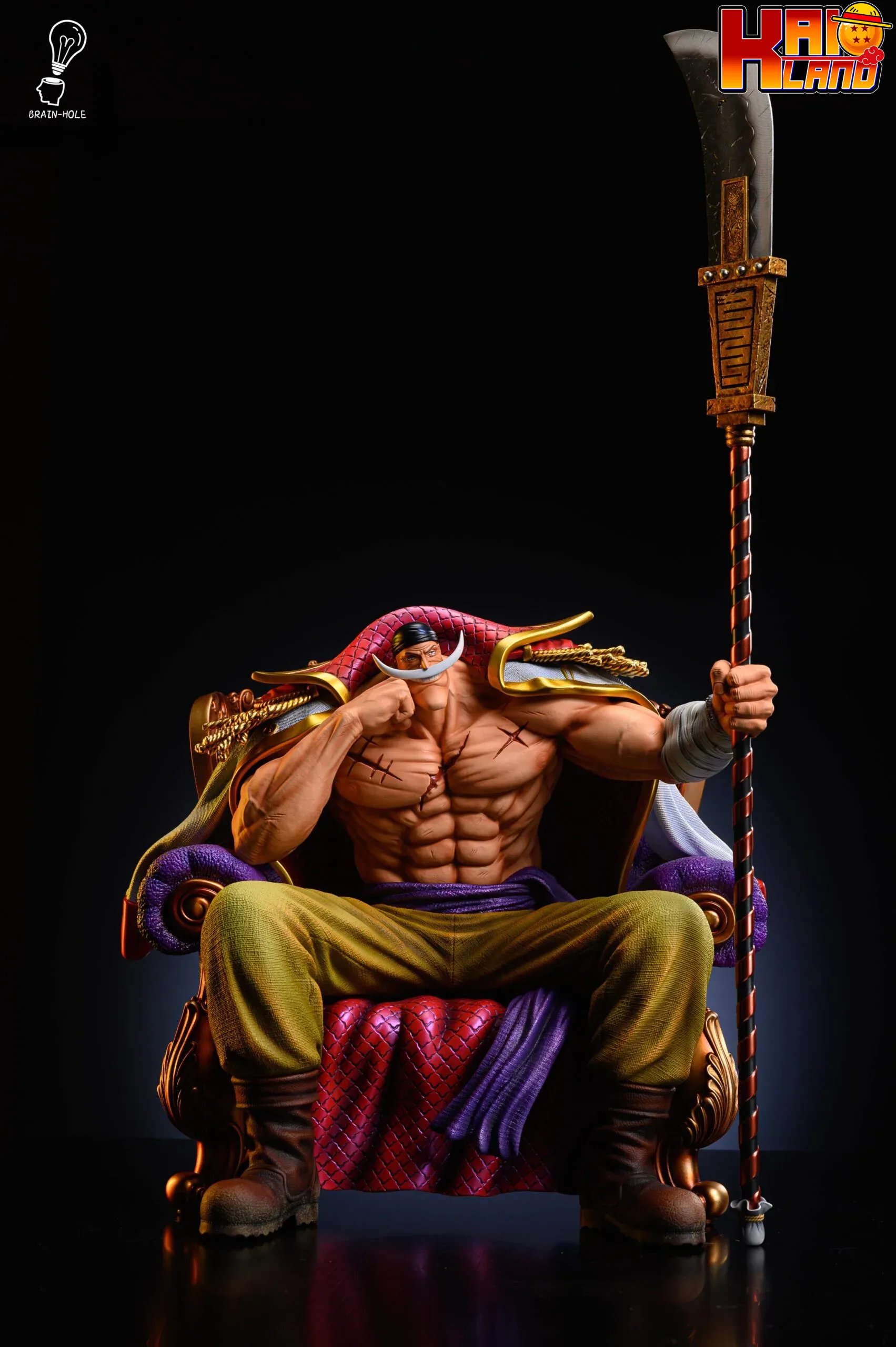 ワンピース ブレインホール スタジオ 白ひげ座像 樹脂製スタチュー