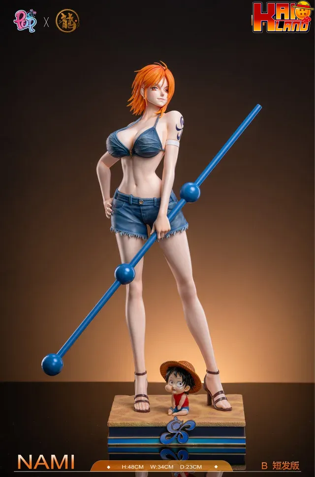 ワンピース ドラゴン X POP スタジオ ナミ V2 樹脂スタチュー