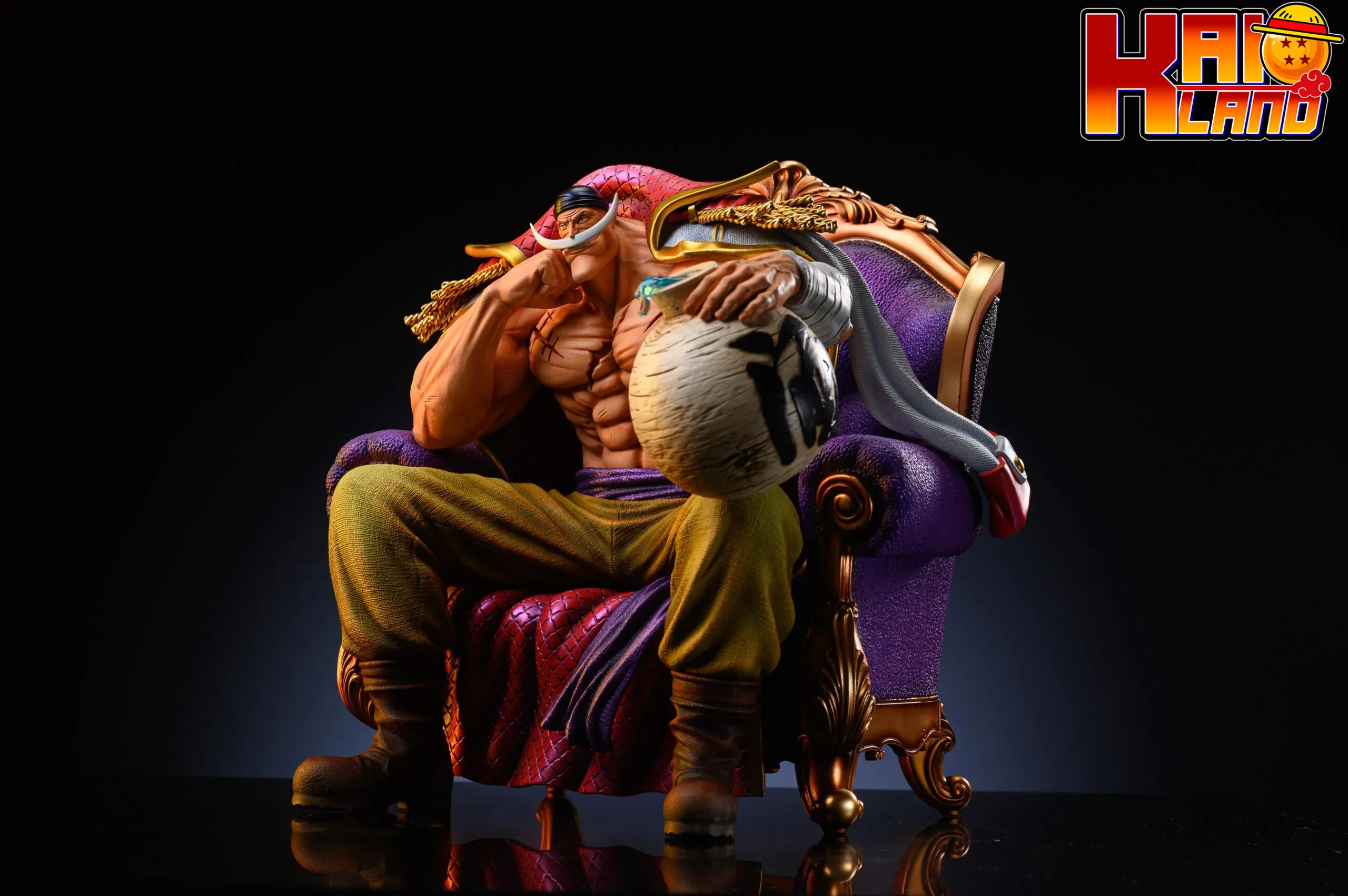 ワンピース ブレインホール スタジオ 白ひげ座像 樹脂製スタチュー