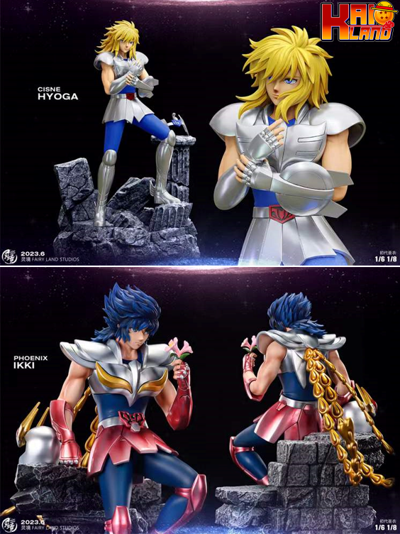 Saint Seiya Fairyland Studios IKKI x Hyoga Resin Statue