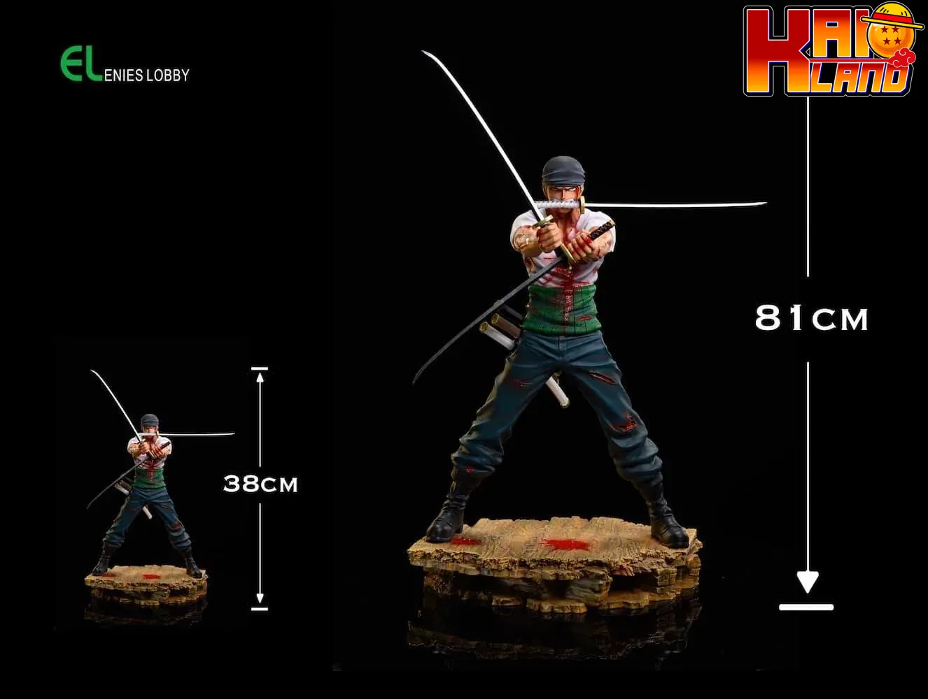 One Piece Enies Lobby Studio Roronoa Zoro Resin Statue