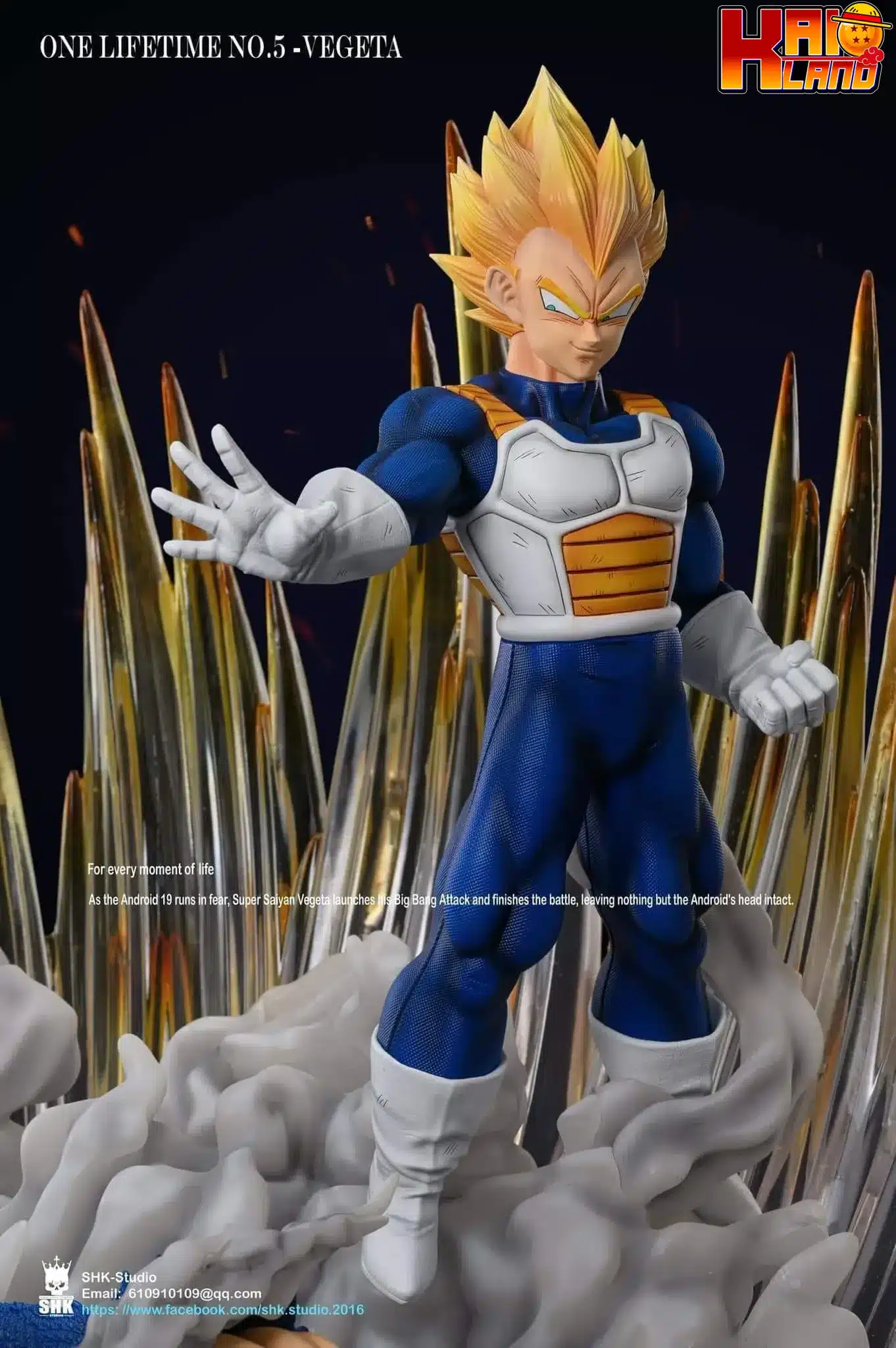 Dragon Ball Vegeta Super Saiyan Figure 55cm