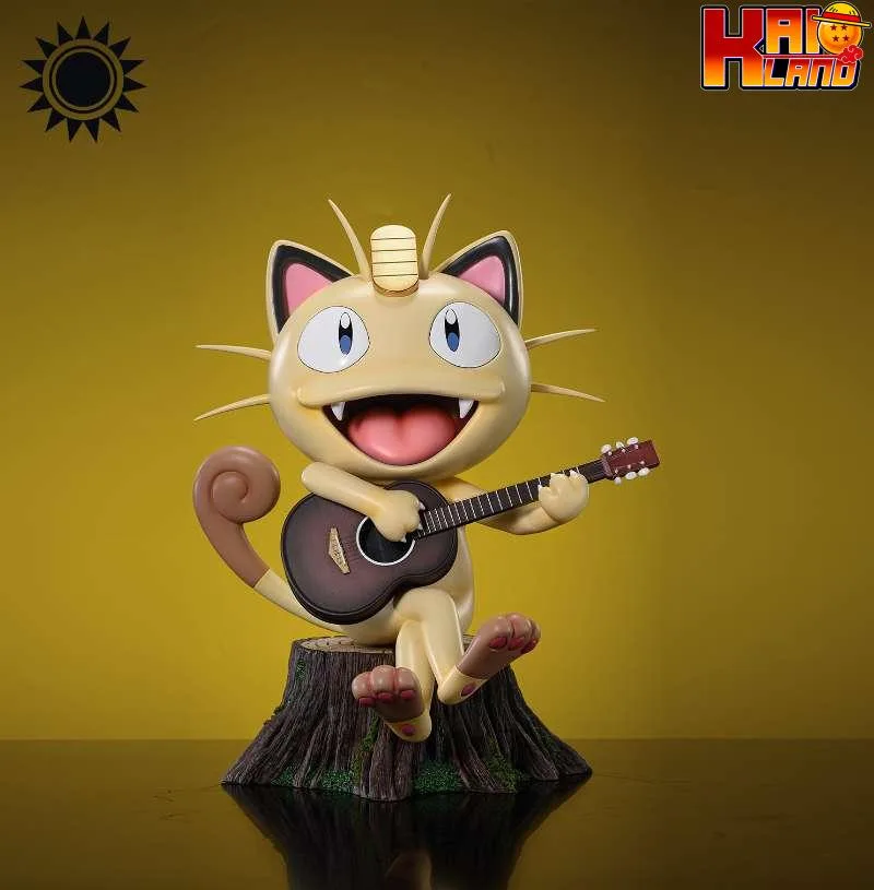 Pokemon Lightning Studio Meowth Resin Statue