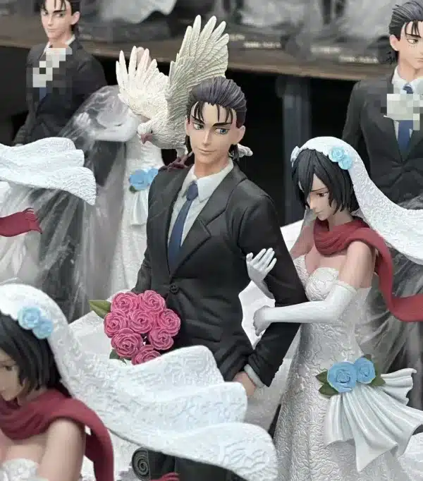 Attack on Titan LC Studio Mikasa x Eren Wedding Resin Statue 2
